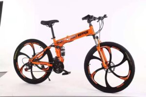 26" Foldable Carbon Steel 21-Speed Bike (Orange)